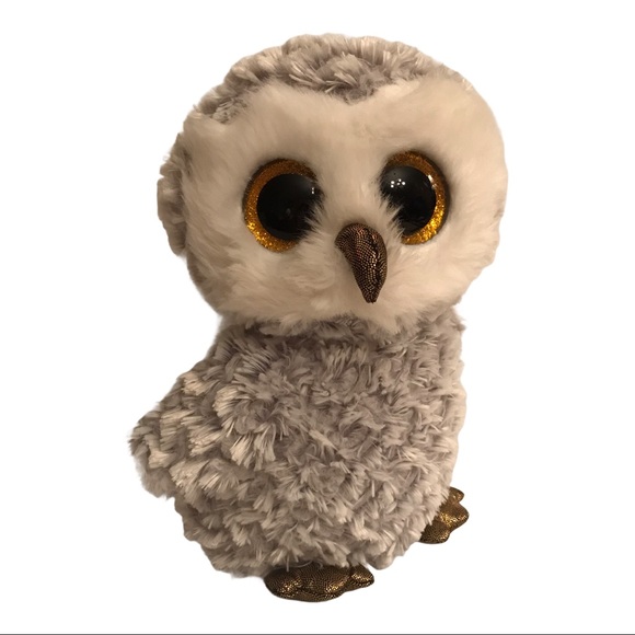 Ty Beanie Boos Owl 2016 Owlette Glitter Eyes Plush Owl - Picture 12 of 12